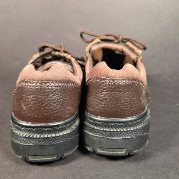 Mens Hush Puppies Professional Brown Leather Steel Toe Lace-up Shoes Oxford EUC main image 9